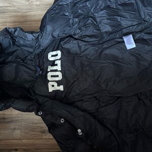 Polo by Ralph Lauren Black Puffer Full Length Jacket